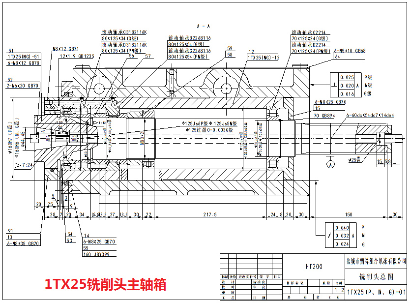 1TX25草莓视频污成人主軸箱圖紙